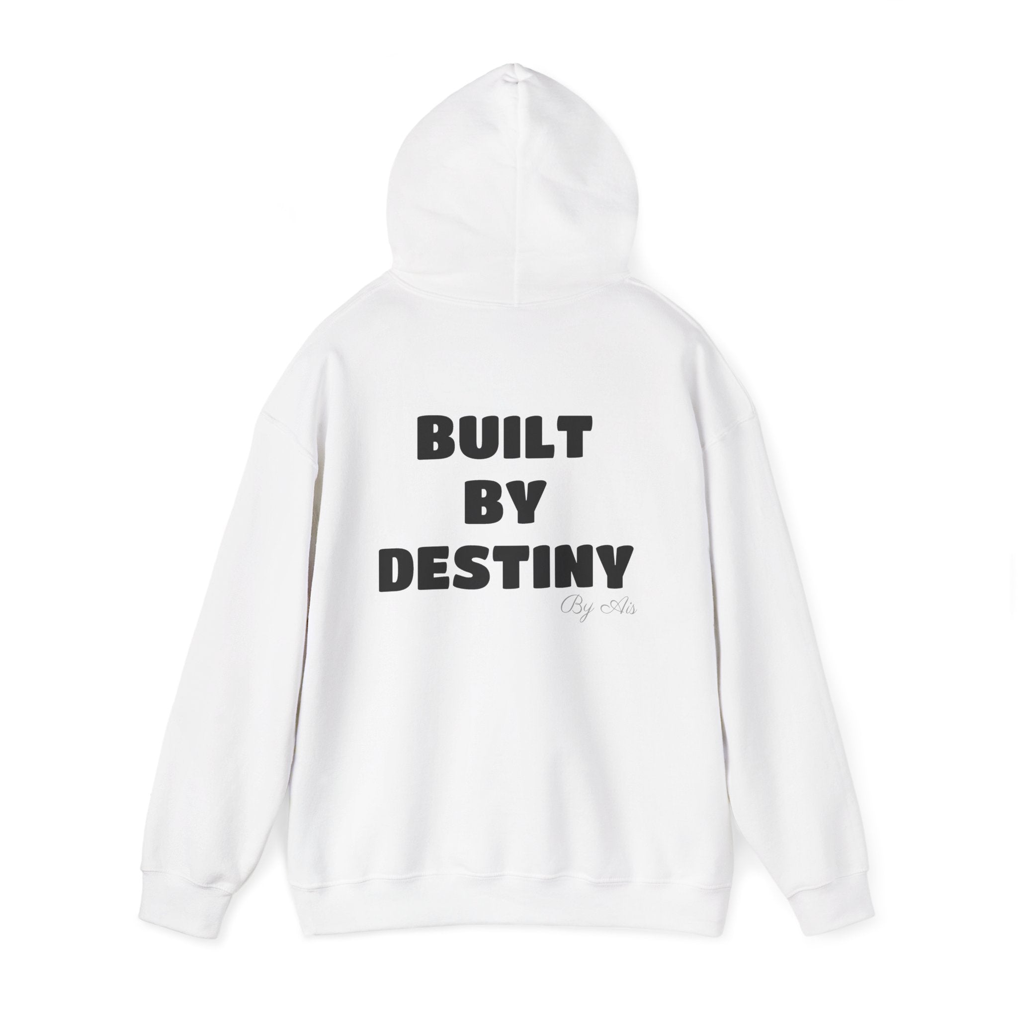 The ÁME Hoodie — 'Built By Destiny' Graphic Pullover Hoodie (Minimal Chest Text)