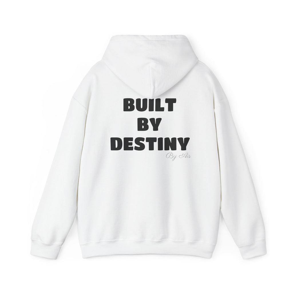 The ÁME Hoodie — 'Built By Destiny' Graphic Pullover Hoodie (Minimal Chest Text)