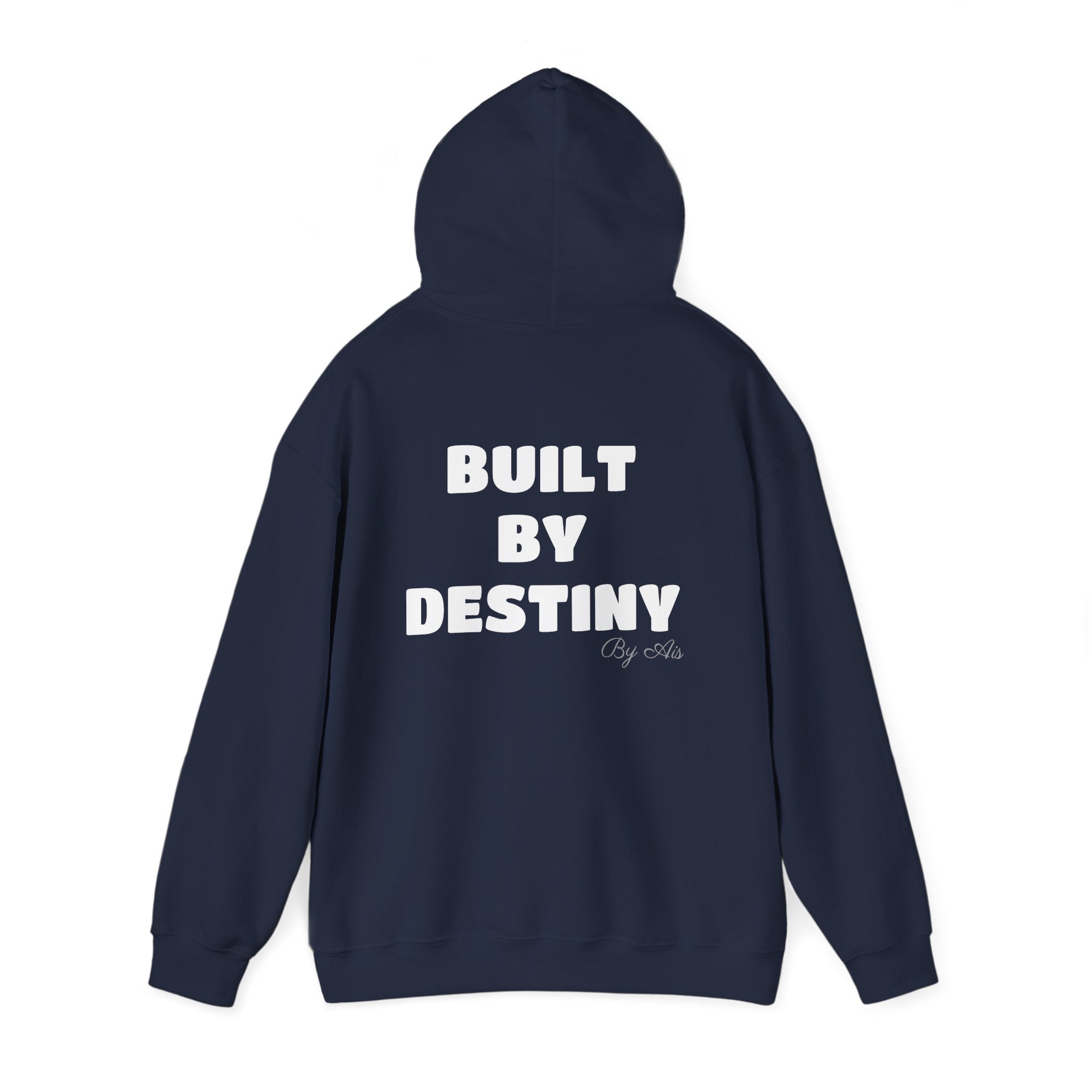 The ÁME Hoodie — 'Built By Destiny' Graphic Pullover Hoodie (Minimal Chest Text)
